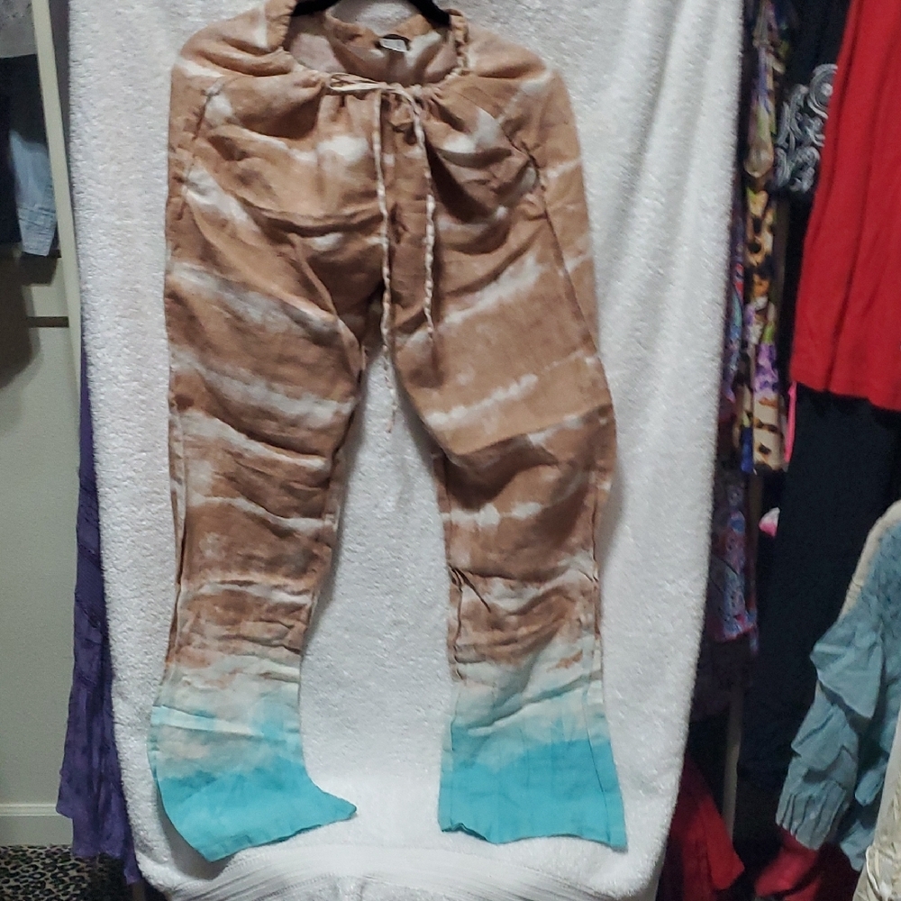 VENUS Brown and Blue Boot Cut Flare Pants